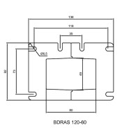 ALUMINUM CENTRIFUGAL VENTILATION FAN 85W BDRAS120-60