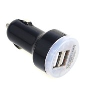 USB Car Cigarette Lighter Adapter Chargers 2-port