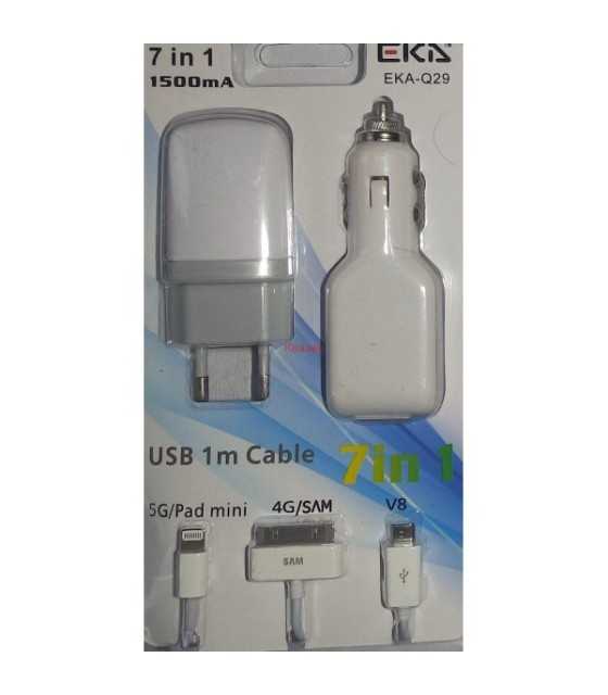 IPHONE 5 KIT USB TRAVEL + car VCU09+VCD01