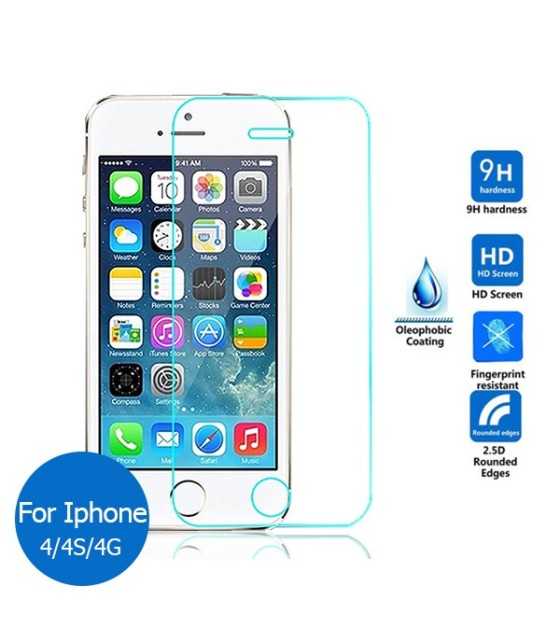 IPHONE 4/4S TEMPERED GLASS ΠΡΟΣΤΑΤΕΥΤΙΚΗ ΜΕΜΒΡΑΝΗ IPHONE 4/4S TEMPERED GLASS 9Η