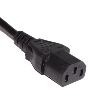 POWER SUPPLY CORD PC 3X1mm² 2m WITH GUIDE BLACK