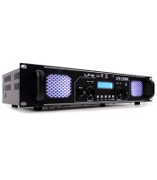 PA amplifier 2x750W for 19\\" rack with several RCA inputs