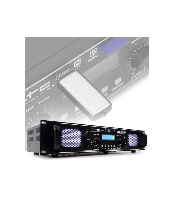 LTC-1500 ΤΕΛΙΚΟΣ ΕΝΙΣΧΥΤΗΣ 2 x 750W 4Ω ΜΕ USB/SD/MMC-MP3