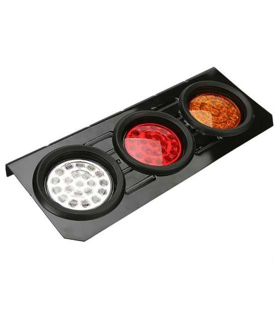 LED Truck/Trailer Tail Lights with Iron Bracket Base