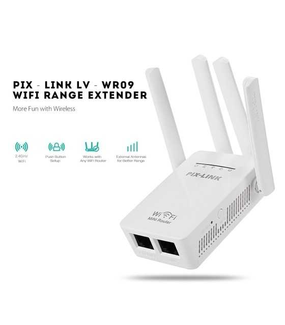 PIX - LINK LV - WR09 ROUTER WIFI &amp; REPEATER MINI