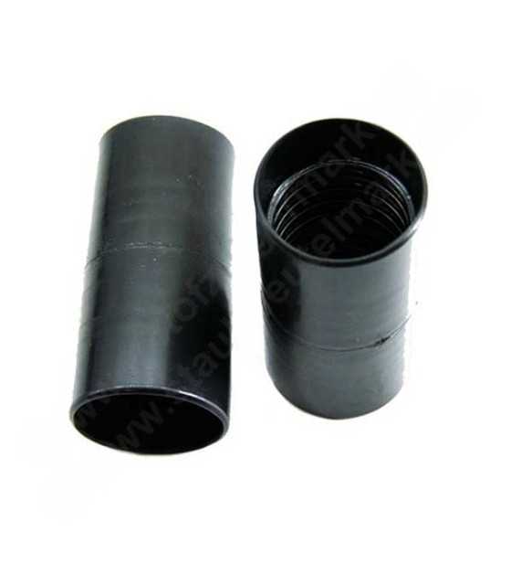 Screw connector 32x32mm PVC black for 2 hoses 32mm