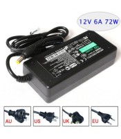 12V 6A AC to DC Switching Power Supply - 2.1mm x 5.5mm