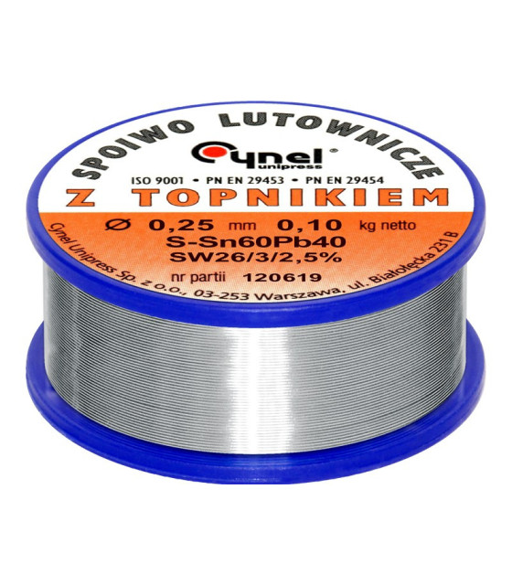 LC60-FSW26 Tin 0.25 g 100 g  ΚΑΛΑΪ 0.25 ΧΙΛΙΟΣΤΟΥ Sn60Pb 100 ΓΡΑΜΜΑΡΙΑΚΟΛΛΗΤΗΡΙΑ