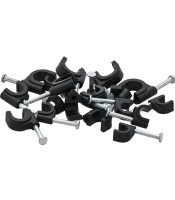 Cable holder 6mm black round