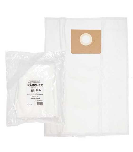 5 pieces Vacuum Cleaner Bags Dust Bag Filter Micro Fiber Bag For Karcher NT361 eco NT 25/1 NT 35/1