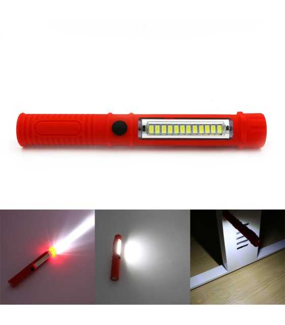 LED Mini Pen Multifunction Led Torch Light Cob Handle Work Flashlight