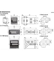 CT6Y-2P4 ΜΕΤΡΗΤΗΣ ΧΡΟΝΙΚΟ ΨΗΦΙΑΚΟΣ 72X36 100-240VAC 2 RELEΒΙΟΜΗΧΑΝΙΚΑ