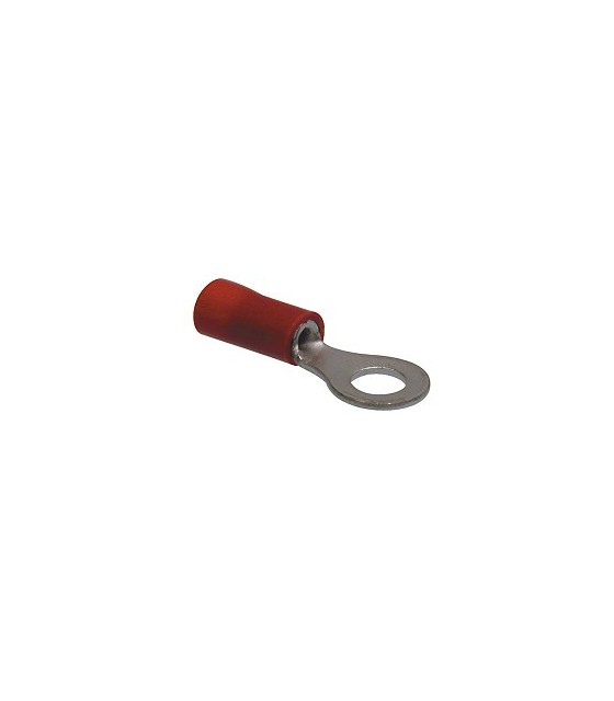 SINGLE-HOLE CABLE LUG INSULATED RED 6.5-1.25 R1-6V