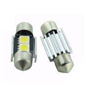 Led bulb C5/10W AUTO LED LAMP 31mm WHITE 2 TEMAXIALED ΛΑΜΠΕΣ ΑΥΤΟΚΙΝΗΤΟΥ