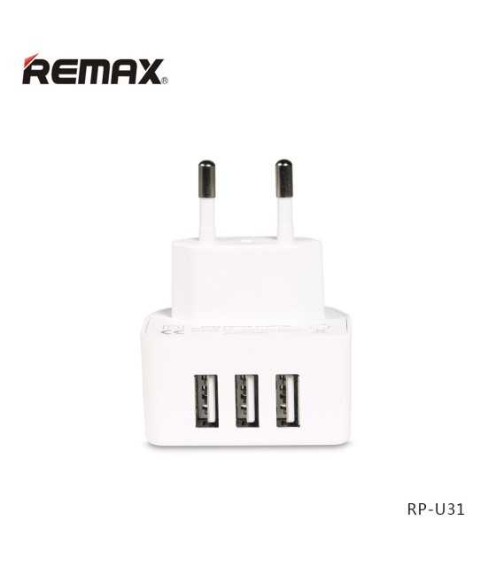 RP-U31 ΦΟΡΤΙΣΤΗΣ REMAX 3X USB 3100mAΚΙΝΗΤΗ ΤΗΛΕΦΩΝΙΑ
