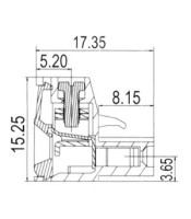 KF2EDG-3 ΚΛΕΜΑ ΖΕΥΓΑΡΩΤΗ ΚΑΛΩΔΙΟΥ 3PCONNECTORS