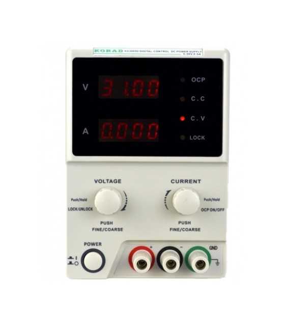 Adjustable 30V, 5A DC Linear Power Supply Digital Regulated Lab Grade Write Your Review