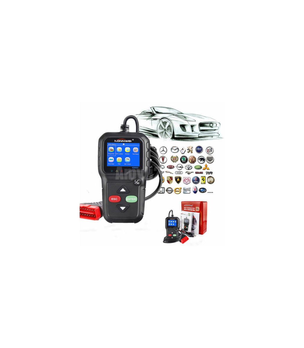 ODB2 KONNWEI KW680 Strumento Diagnostico Auto OBD2 Scanner Automobilistico  Migliore AD410 Strumento Di Scansione Del Lettore Di Codice Di Errore Del  Motore Obd 2 Autoscanner Da 29,59 €