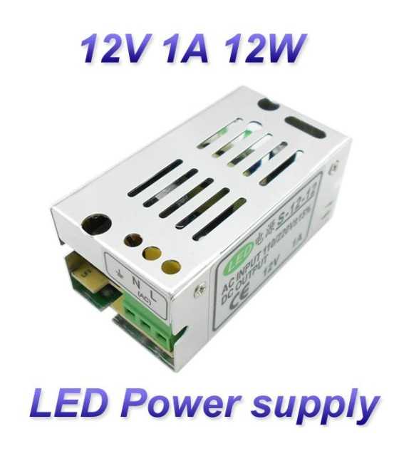 12V 1A 12W Switching led Power Supply