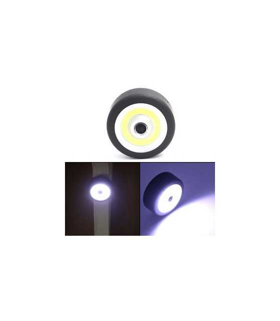 OB LED Round Flashlight Torch Car Inspection Light W/ Magnetic Base+Adjust Hook
