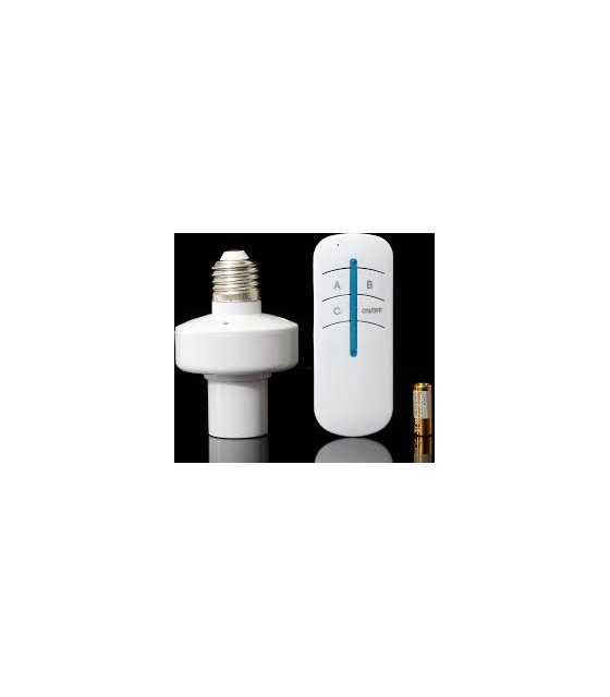 Wireless Remote Control Light Lamp Bulb Holder Cap Socket Switch Converter Splitter Adapter