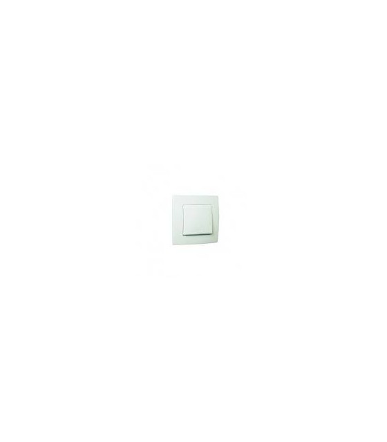 One-way light switch, single, 10A, 250VAC, white, Karre Plus
