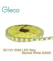 DC12V LED strip 5050 flexible light 60led/m,5m/lot Neutral White 4000K