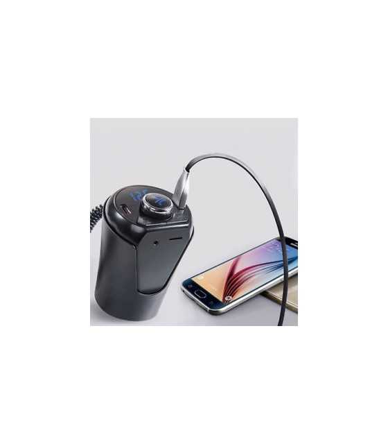 BX6 Bluetooth HandsFree FM Transmitter Music MP3 Player Dual USB Car Kit Charger