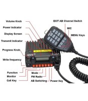 QYT KT8900 KT8900 Mini ΠΟΜΠΟΔΕΚΤΗΣ ΑΥΤΟΚΙΝΗΤΟΥ VHF/UHFΑΣΥΡΜΑΤΟΙ