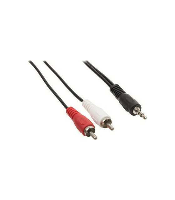 SOUND CABLE 3.5mm MALE STEREO TO 2 MALE RCA 10m