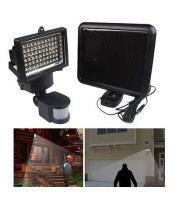 Solar Panel LED Flood Security Garden Light PIR Motion Sensor 60 LEDs