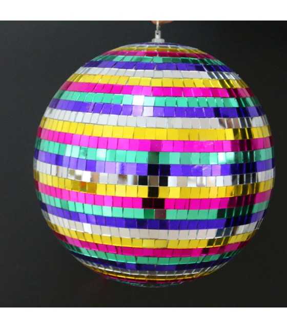 8 Inch Rainbow Disco Mirror Ball for Party Light (20cm)