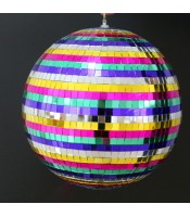 8 Inch Rainbow Disco Mirror Ball for Party Light (20cm)