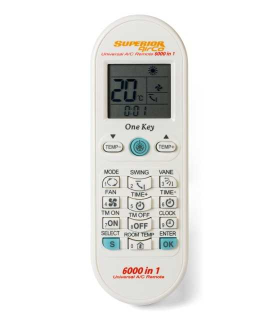 Universal remote control for air conditioning devices with the largest database.