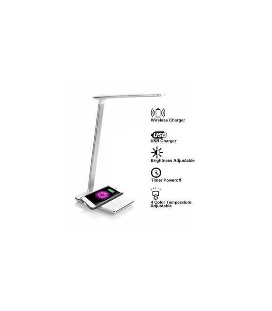Folding LED Desk Lamp with Qi Wireless Charger