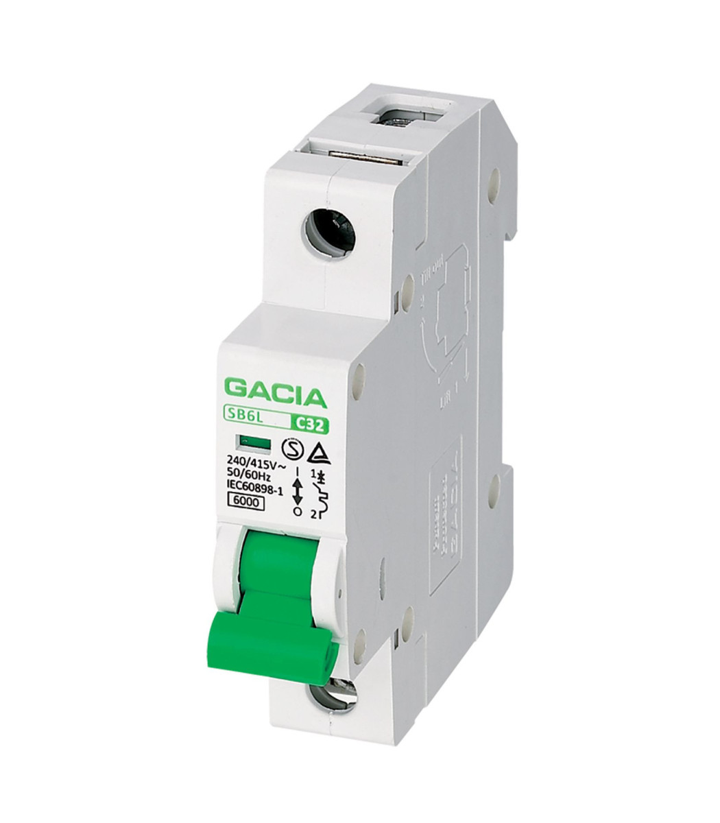 MINIATURE CIRCUIT BREAKER 1P B 25A 6kA 230 400VACSB6L 1B25