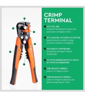 Cutting Pliers Wire Stripping Tool Self-adjusting Jaws