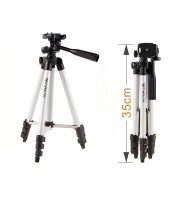 ET - 3110 Universal Aluminum Portable Digital Camera Tripod Stand - SILVER AND BLACK