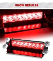 8 LED CAR VEHICLE WINDSHIELD DASHBOARD EMERGENCY STROBE LIGHT LAMP AMBER