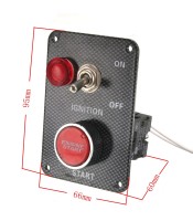 12v Ignition Push Button Engine Start Starter Switch Panel
