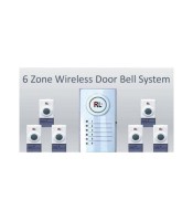 RL Six Zone Wireless White Door Bell System