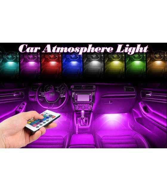 4× RGB LED осветление за автомобил - интериорно