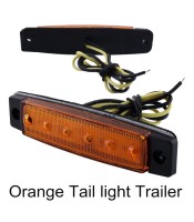 YWXLight 3W 24V 6-LED Orange Light Side Lamps for Truck
