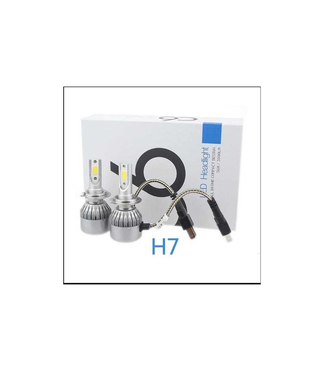 2 x belüftete H7-LED-COB-C6-Glühbirnen – 3800 lm – 12 V/24 V – LED-Lampen -  France-Xenon