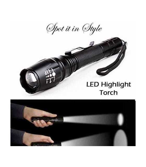 T6 Tactical Gun LED Flashlight Torch Highlight Switch Mount Light