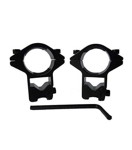1 Inch See Through Rifle Scope Rings High Profile