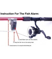 Fish Bite Strike Sound Alarm Bell Alert Clip-On Fishing Rod Pole Tackle Fishing Accessories