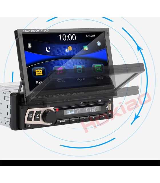 Hoxiao 1 din стерео аудио Радио Bluetooth 1DIN 7 \\&quot;HD выдвижной Сенсорный экран монитора MP5 SD FM USB автомагнитолы плеер