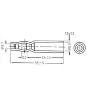 КАПАЧКА НА КЛЕМАТА НА КАБЕЛ PVC CLEAR 3.1X5.0 ZR5030