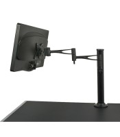 Brateck LCD Monitor Table Stand w/Arm & Desk Clamp Black VESA 75/100mm 15Kg ( BT-LCDT6-BK )